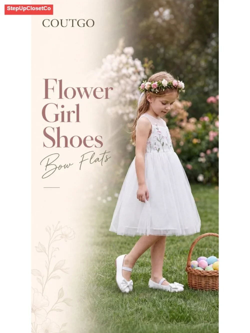 Girls Satin Ballet Flats Square Toe Bow Mary Jane Dress Shoes